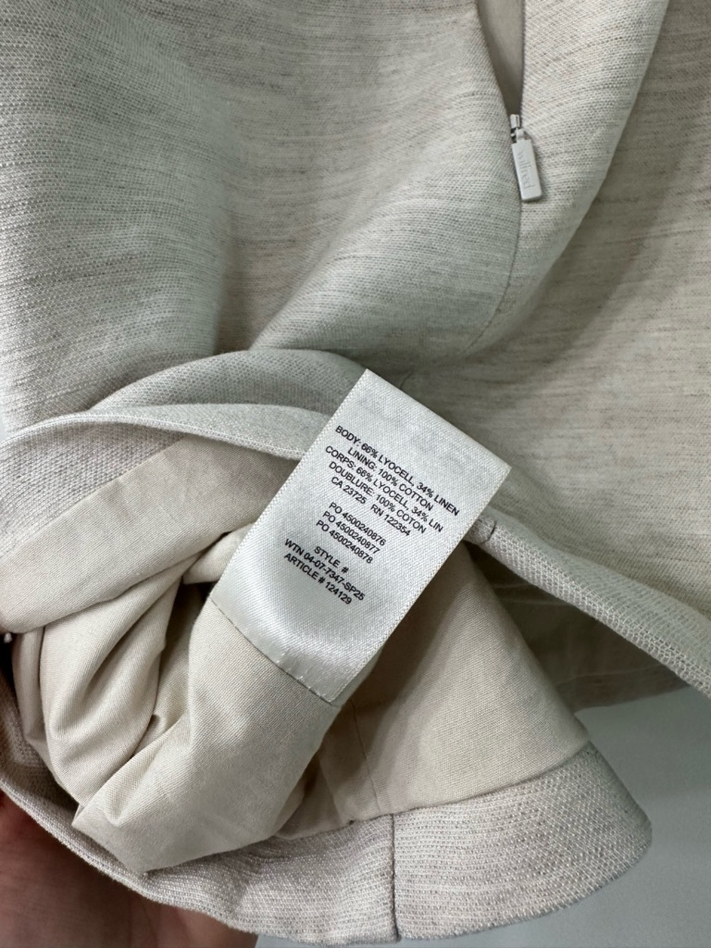 Wilfred Linen High Rise Skirt - 6 - Picture 6 of 6